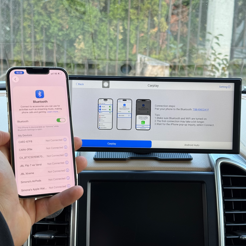 Connectez votre téléphone à l'écran